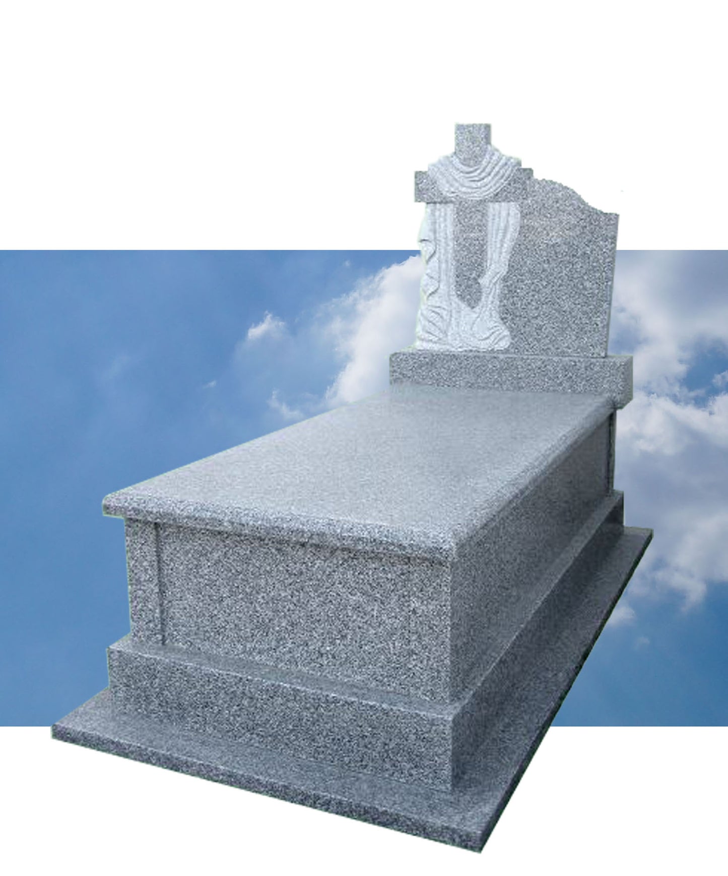 Cruz con manto de 5 cm.