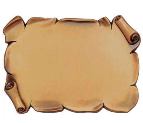 Pergamino de Bronce 15 x 11 cm