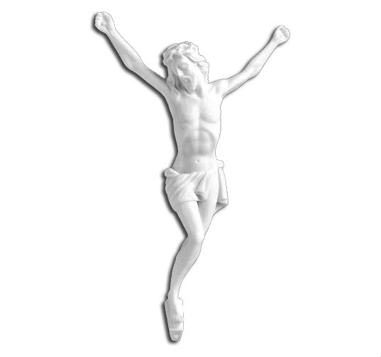 Cristo de Marmolina de 24 cm para decoración de Lápidas / Envío a toda España