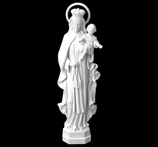 Virgen del Carmen 80 cm.