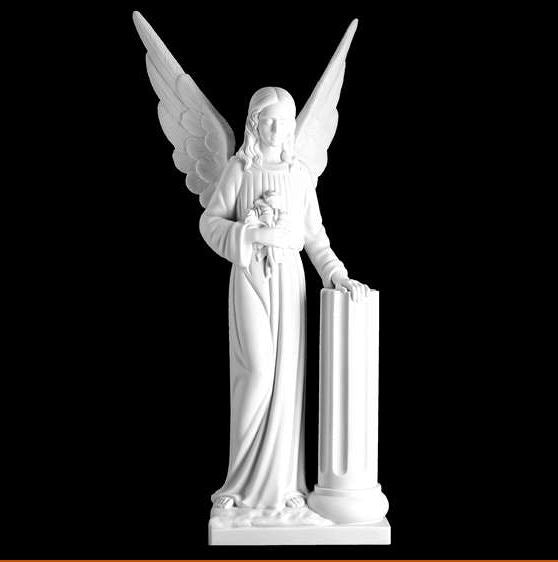 Ángel con Columna 107 cm