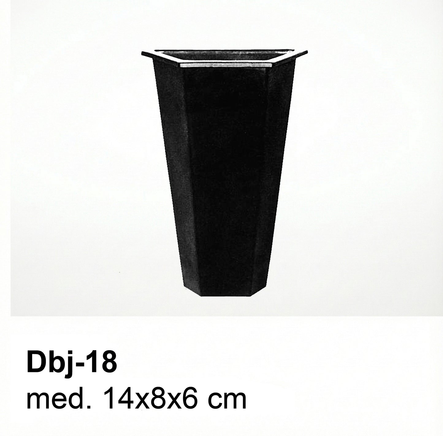 Depósito de Plástico para Jarrón Dbj 18 – 14×8×6 cm