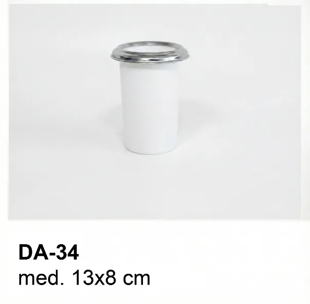 Depósito de Plástico para Jarrón DA 34 – 13×8×8 cm con Arillo 10 cm