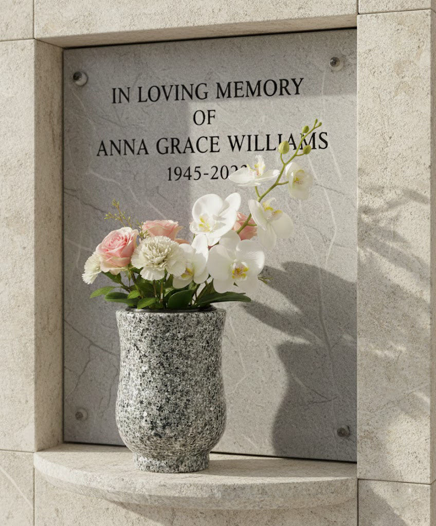 Explora nuestros jarrones y jardineras de granito y elige el modelo perfecto para honrar la memoria de tus seres queridos. También ofrecemos asesoramiento personalizado.