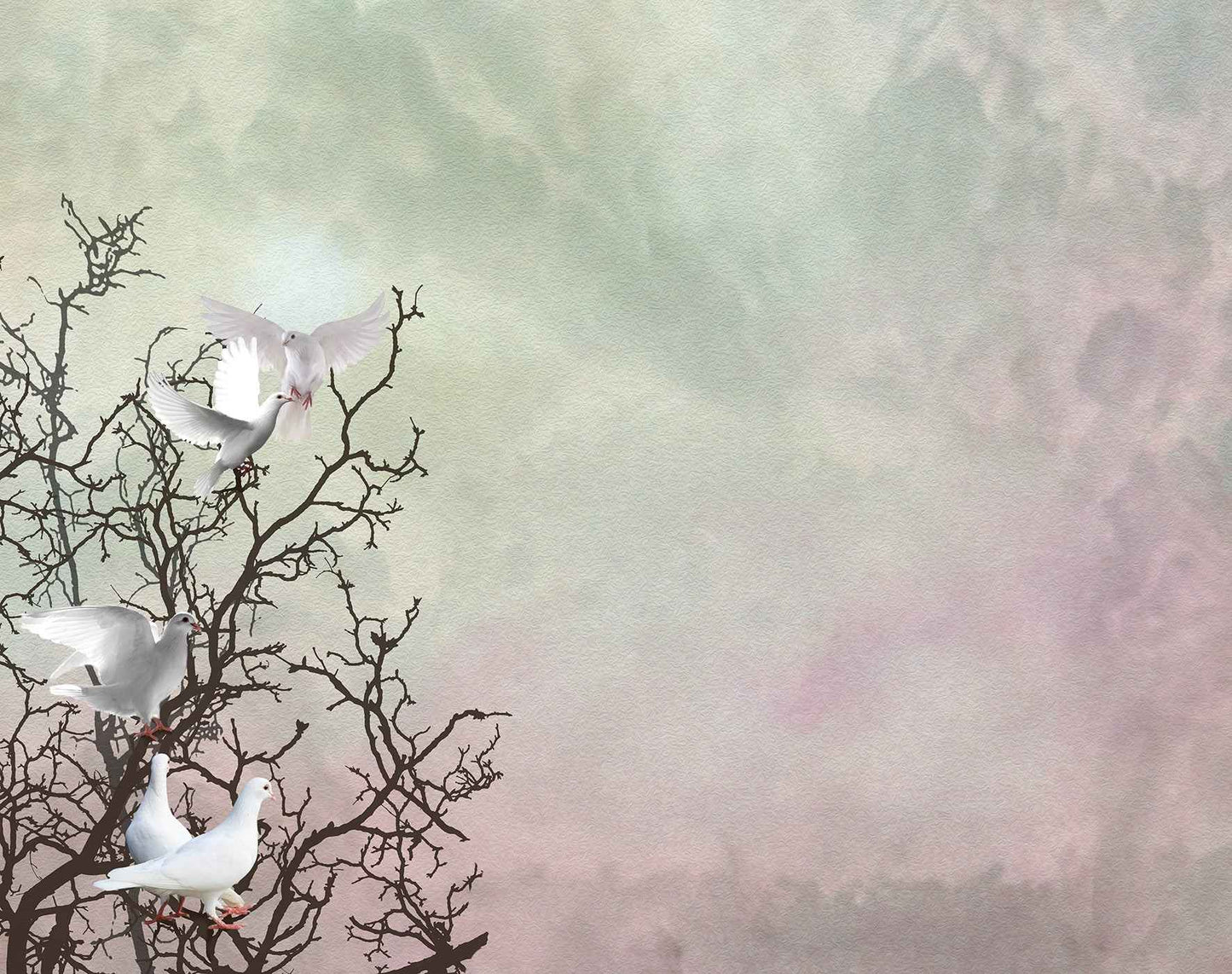 Lápida Cerámica con Fotografía Personalizada PALOMAS