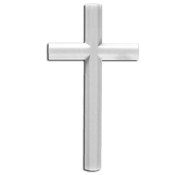 Cruz de Marmolina de 12 cm para Decoración de Lápidas y Columbarios