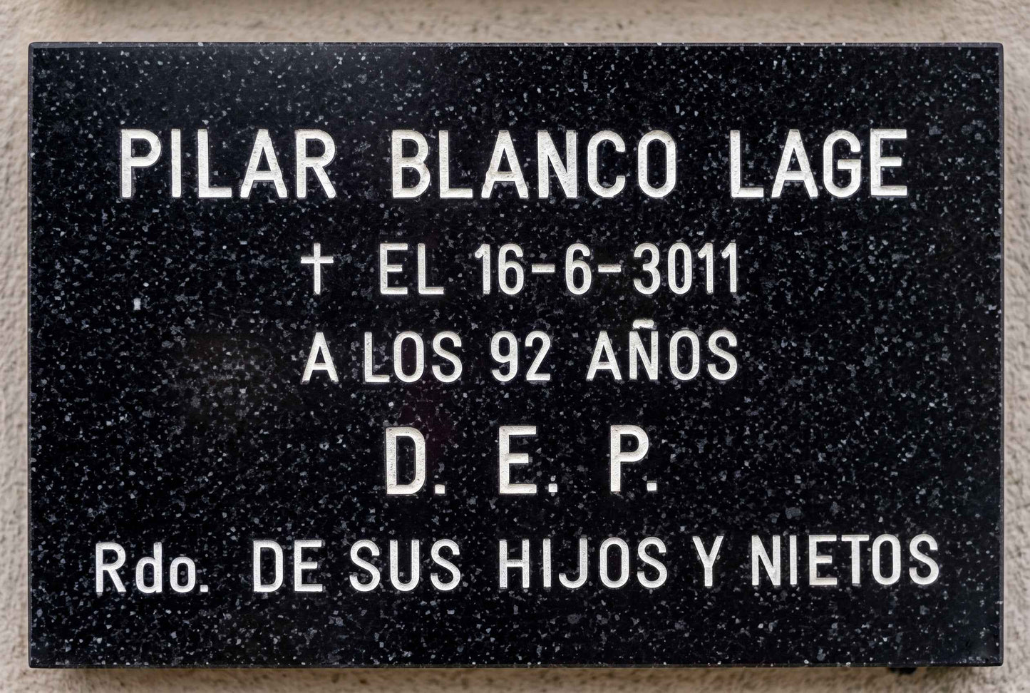 Placa de Piedra Artificial Imitación Granito Negro