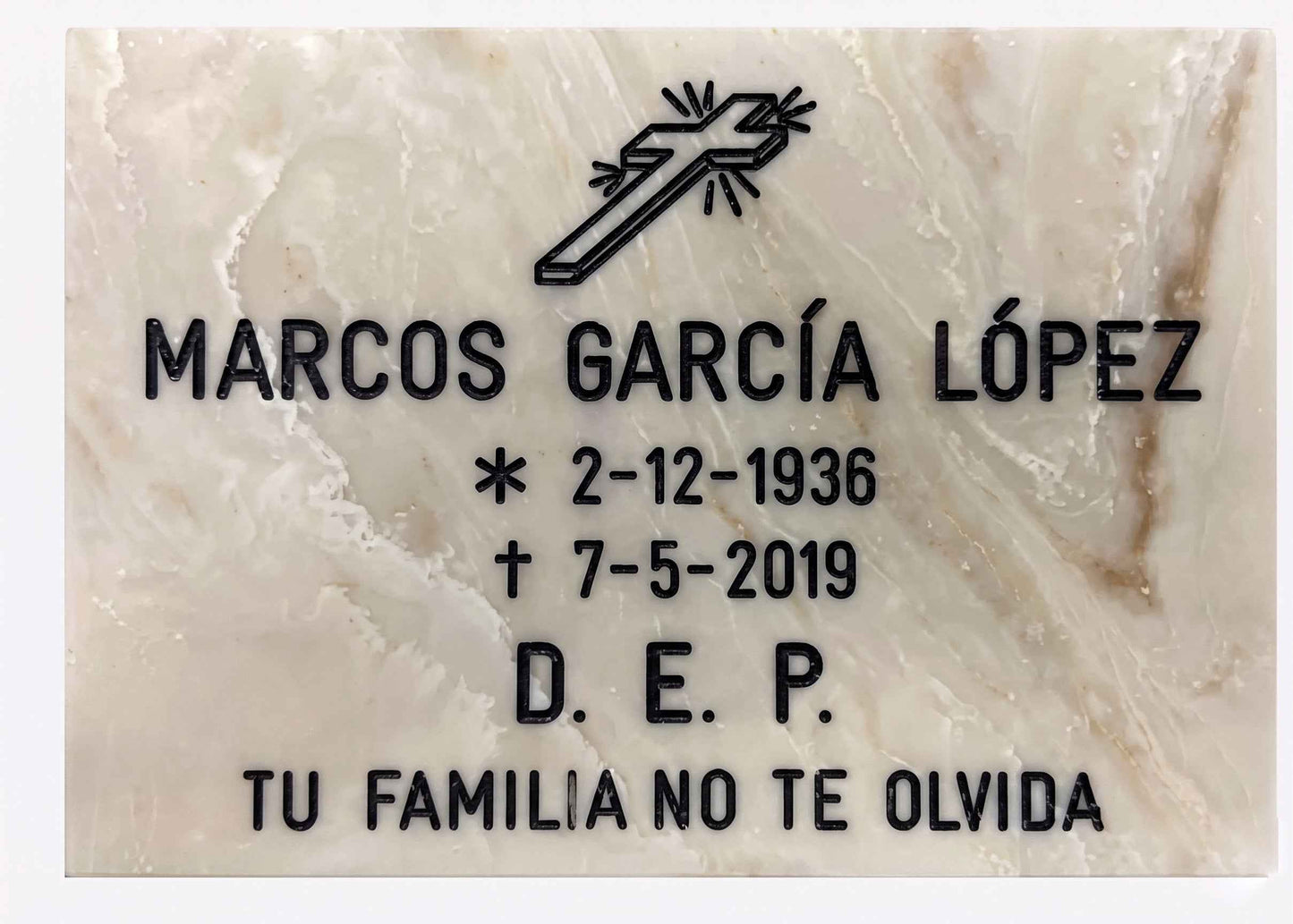 Placa de Piedra Artificial imitación Mármol Crema
