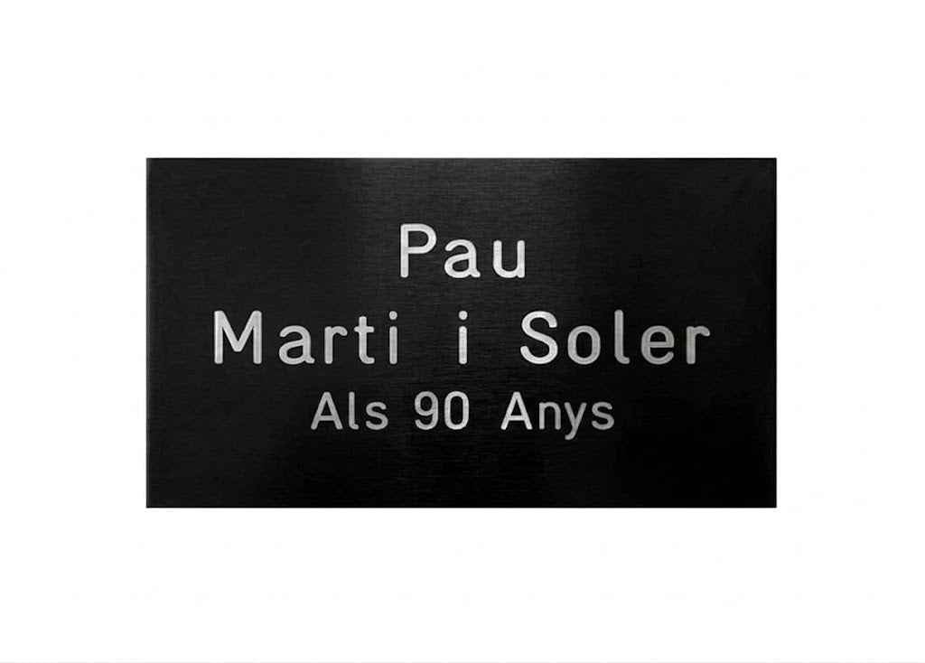 Placa de Aluminio Pequeña Personalizada 10x6 cm