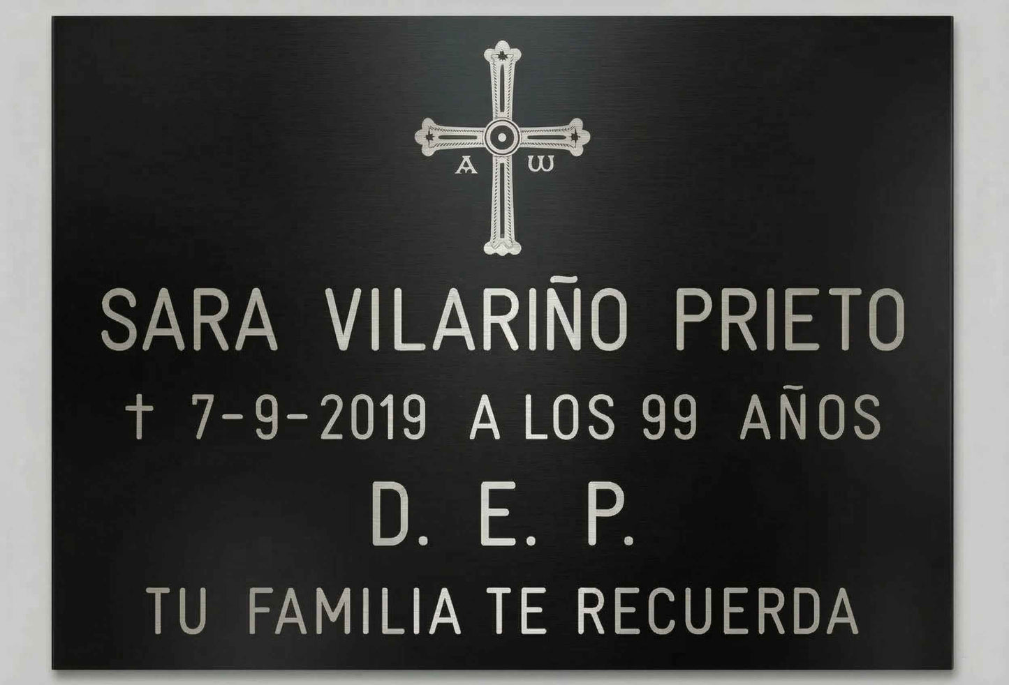 Placa de Aluminio Personalizada Asturias