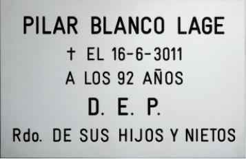Placa de Acero Inoxidable Grabación Personalizada