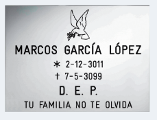 Copia de Copia de Placa acero PALOMA