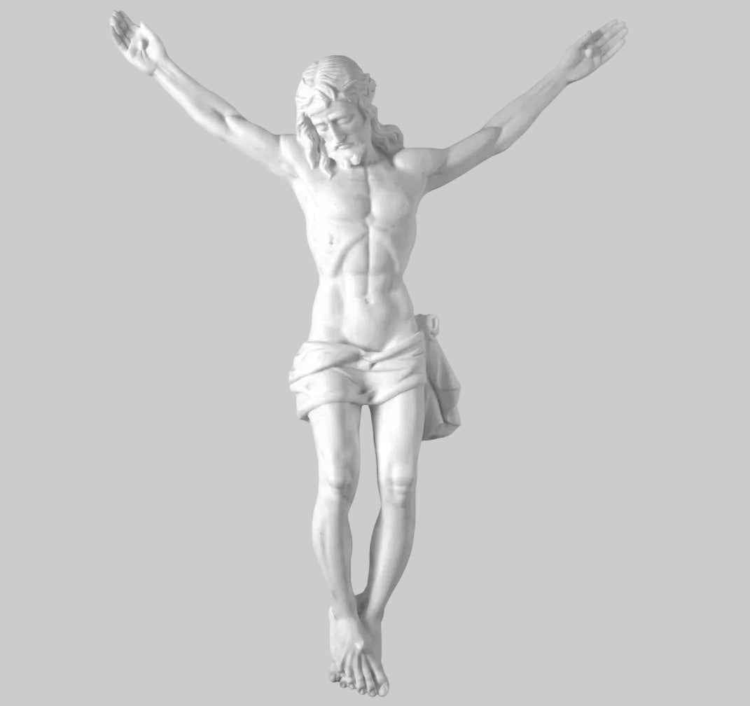 Cristo Monumental de Marmolina para Cruces 93 cm