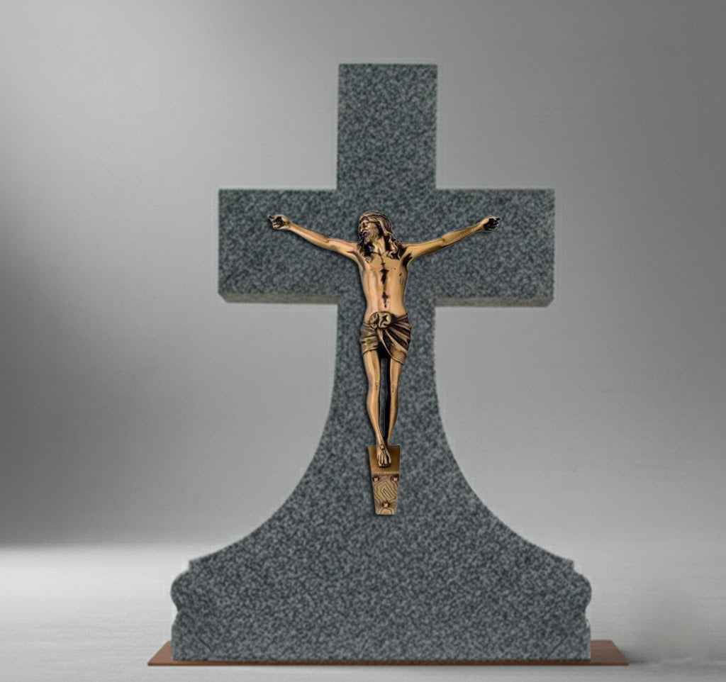 Cristo de Bronce Macizo para Cruces y Panteones (65 cm)