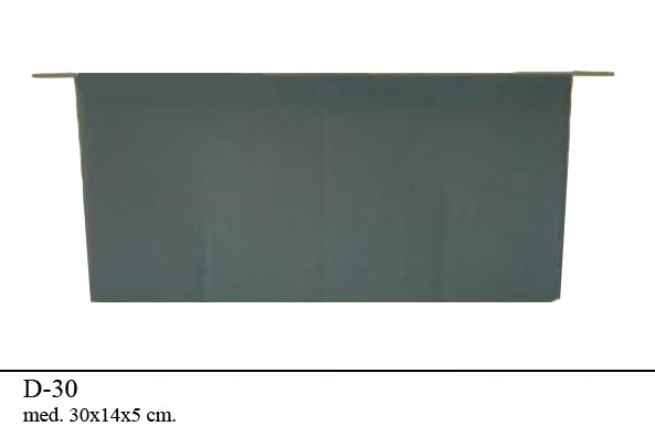 D-30: 30x14x 5 cm.