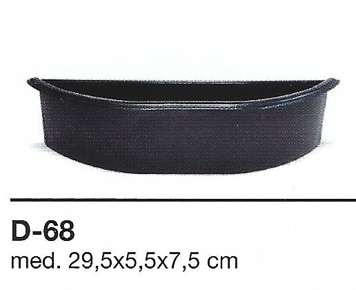 D-68: 29x7,5x6 cm.