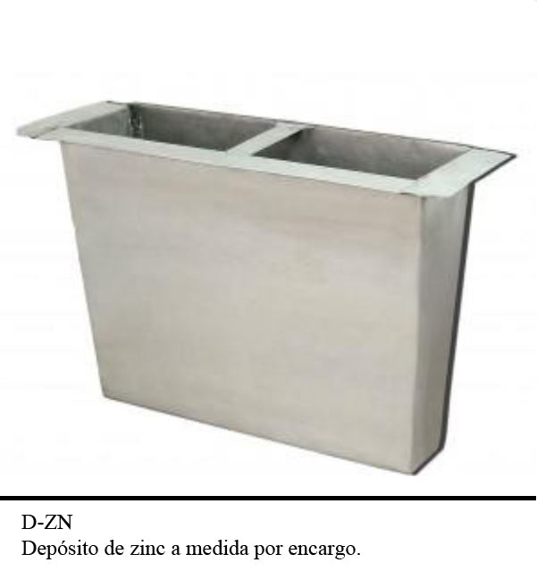 Depósito de Zinc a medida