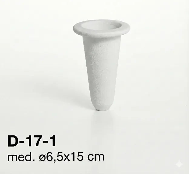 Depósito de plástico para jarrón D 17-1 | Medidas 15×7/3 Ø cm | Entrega inmediata