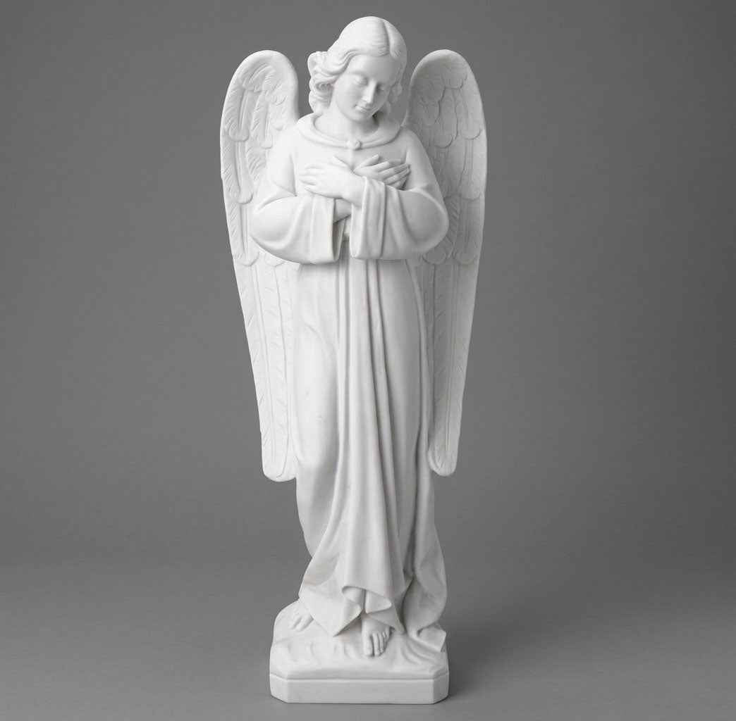 Escultura Ángel (70 cm) - Mármol Sintético