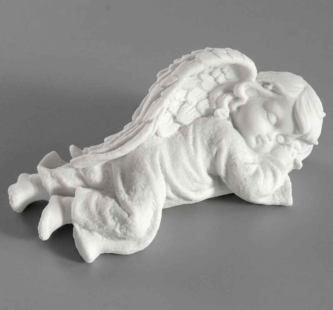 Escultura en Marmolina de Angelito Durmiendo 15 cm