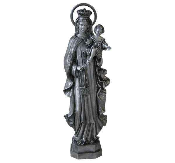 Escultura Virgen del Carmen (80 cm) - Mármol Sintético