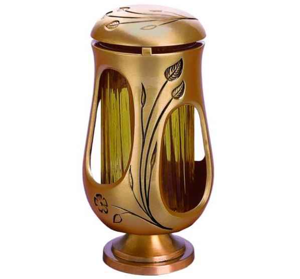 Farol Funerario de Bronce para Velas