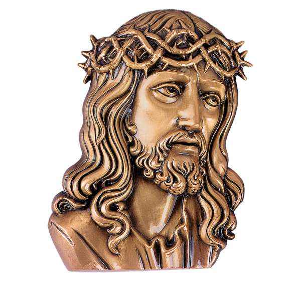 Perfil Cara de Cristo en Bronce de 8 y 18 cm Lápidas