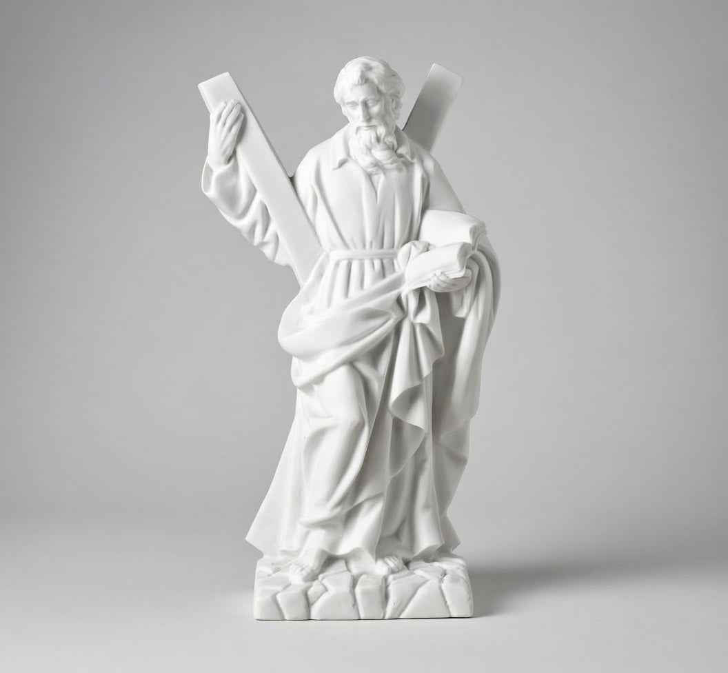 Figura de San Andrés Marmolina 37 cm Lápidas