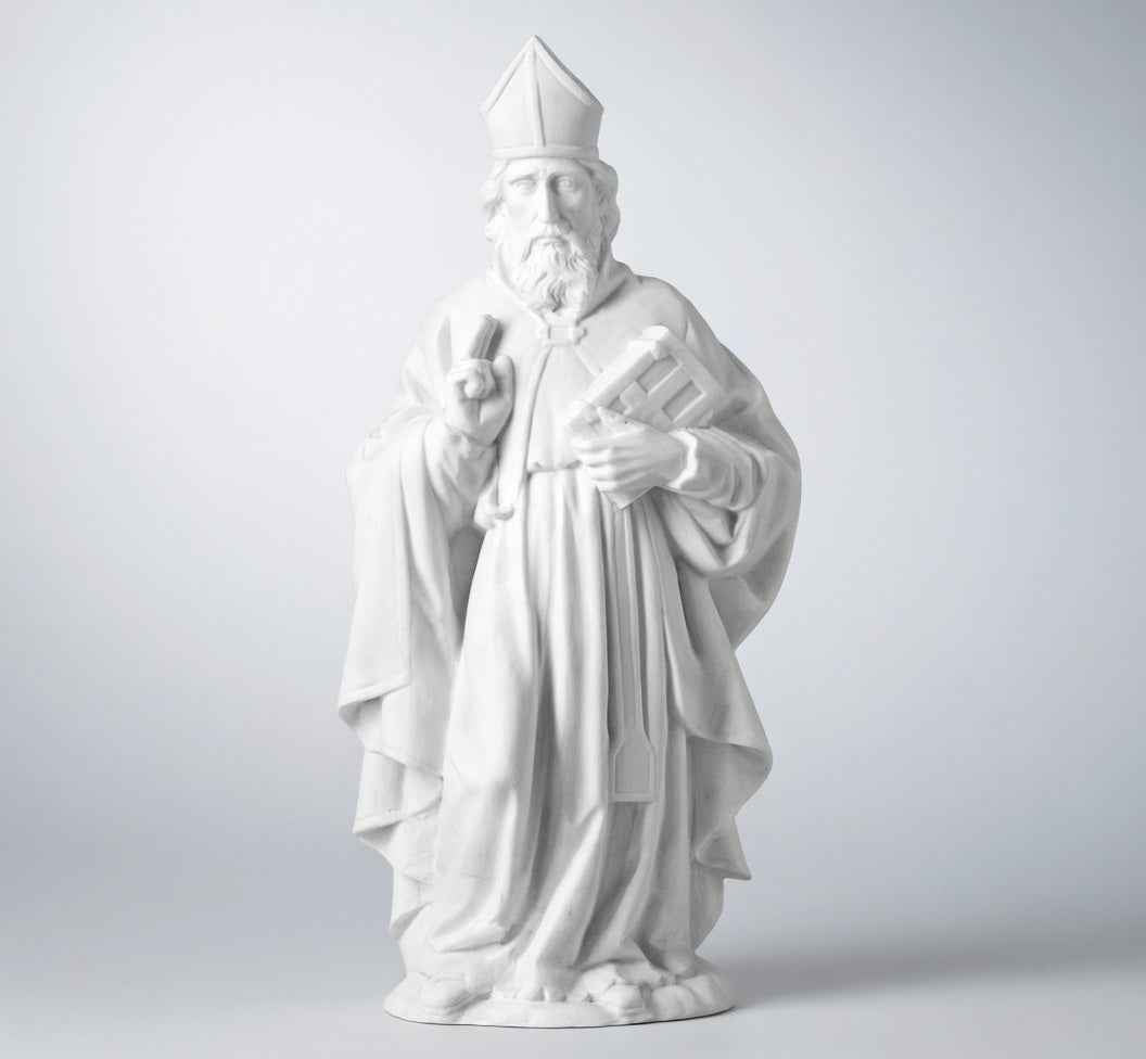Figura de San Blas Marmolina 33 cm Lápidas