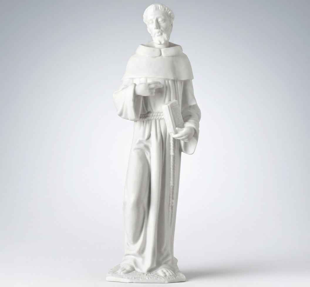 Figura de San Francisco Marmolina 36 cm Lápidas