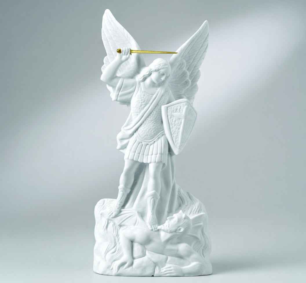 Figura de San Miguel Marmolina 47 cm Lápidas