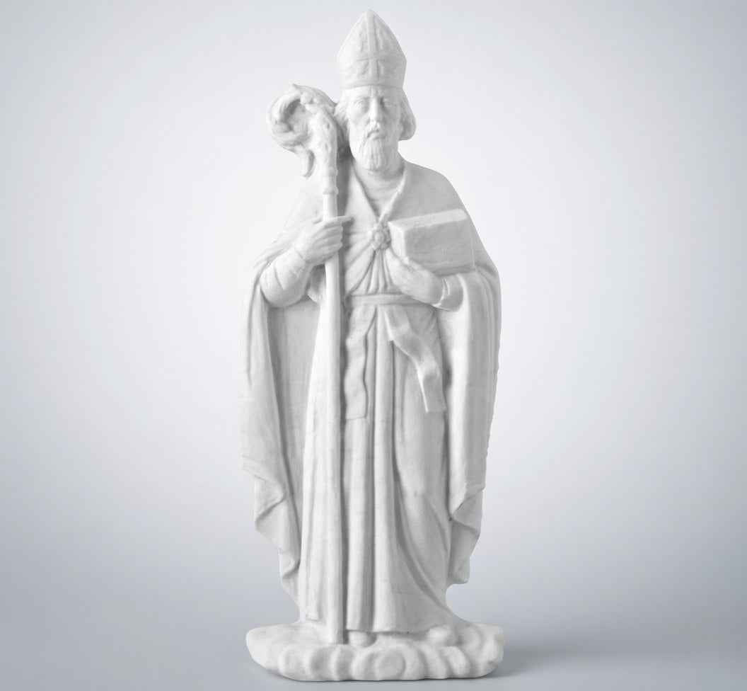 Figura de San Agustín Marmolina 37 cm Lápidas