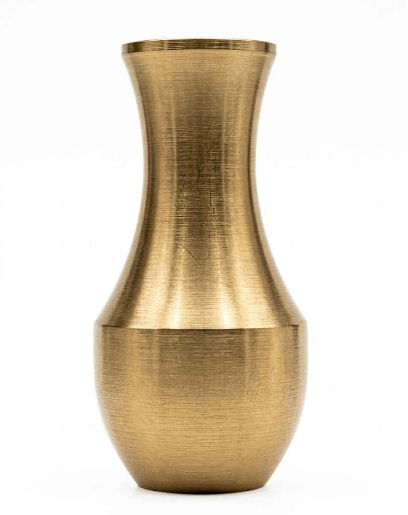 Mini Urna Floral de Bronce para Homenaje y Relicario
