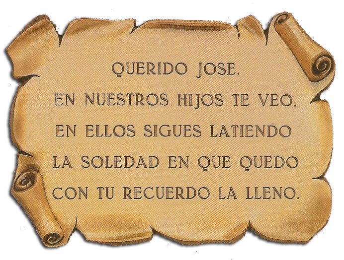 Pergamino de Bronce 15 x 11 cm