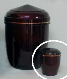 Mini urna 10x7,5 cm burdeos