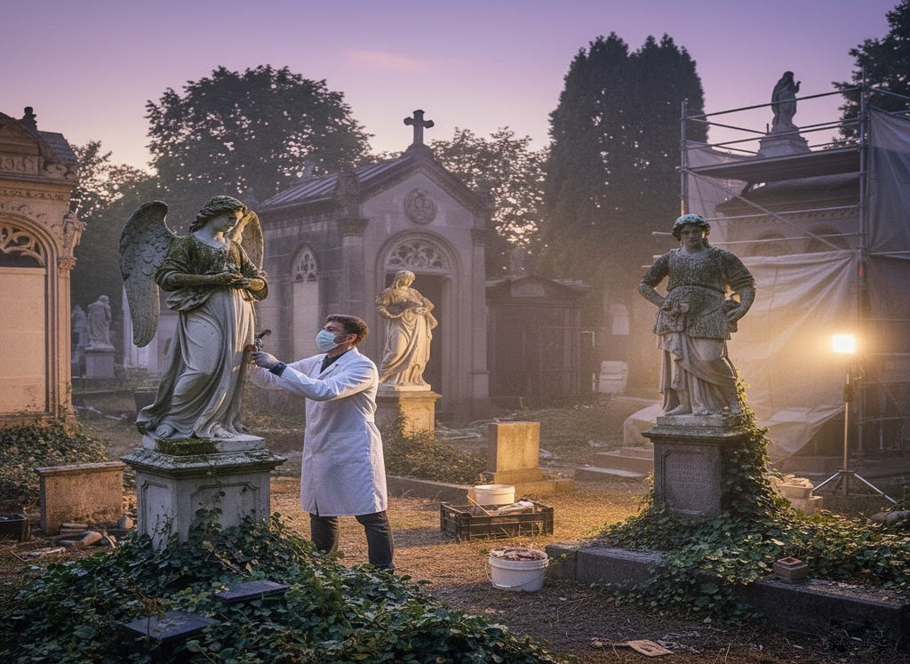 Restauración de Sepulturas en Cementerios | Limpieza, Reparación y Mantenimiento Profesional