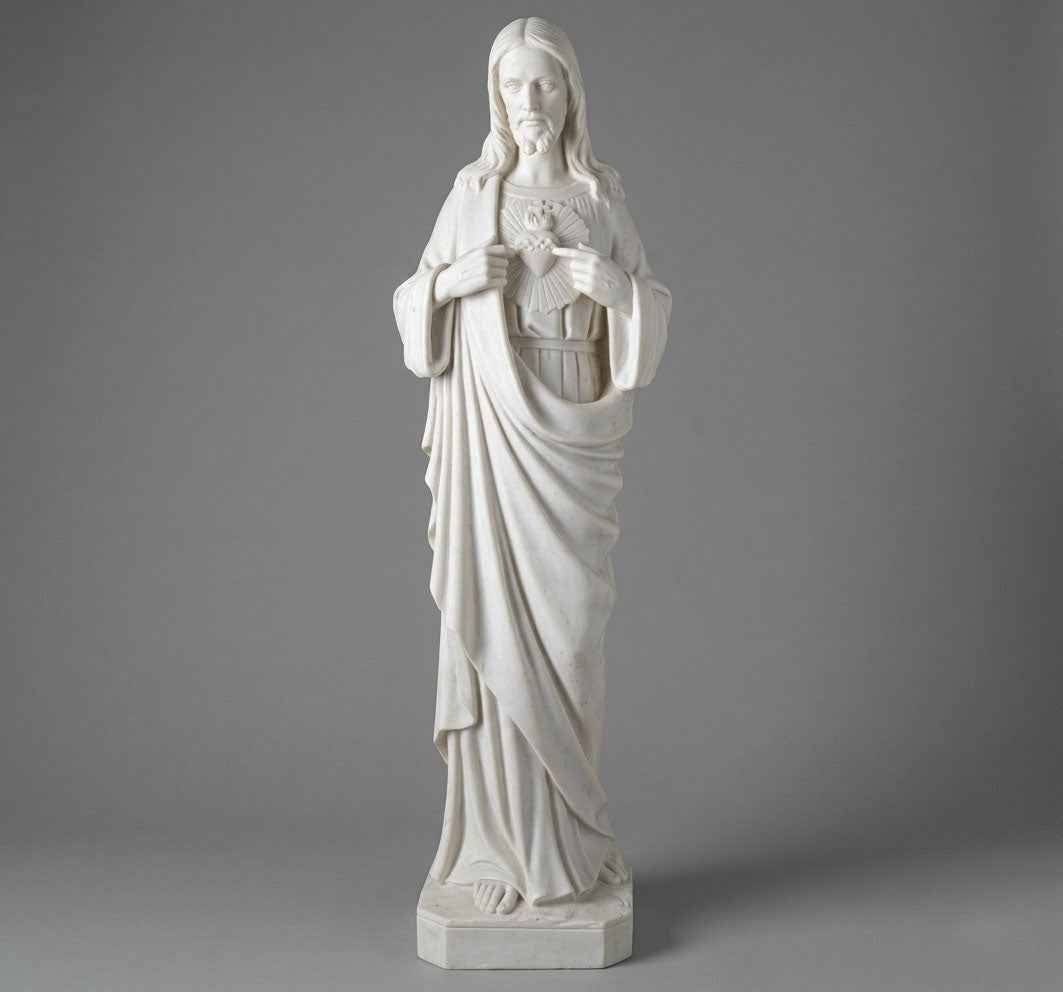 Escultura del Sagrado Corazón (20 a 122 cm) - Mármol Sintético