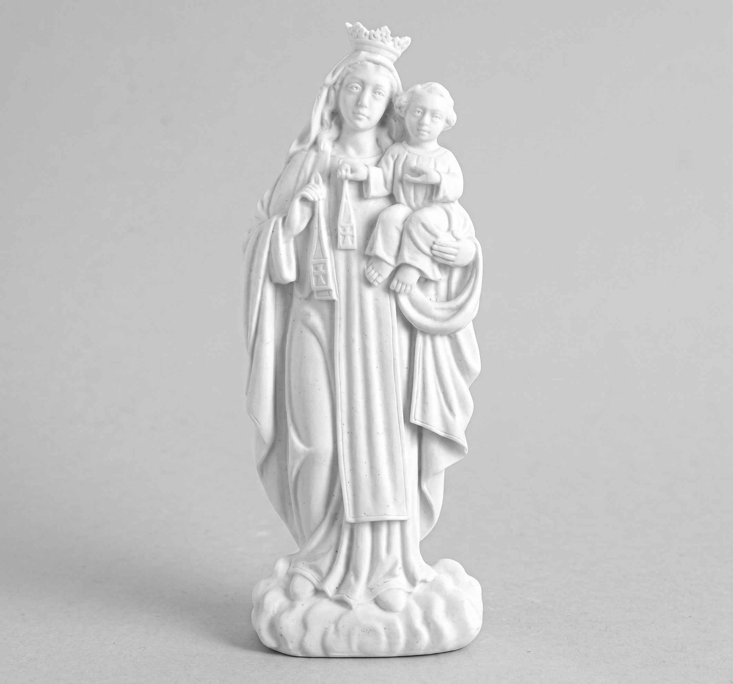 Virgen del Carmen de Pie en Marmolina de 34 cm Lápidas