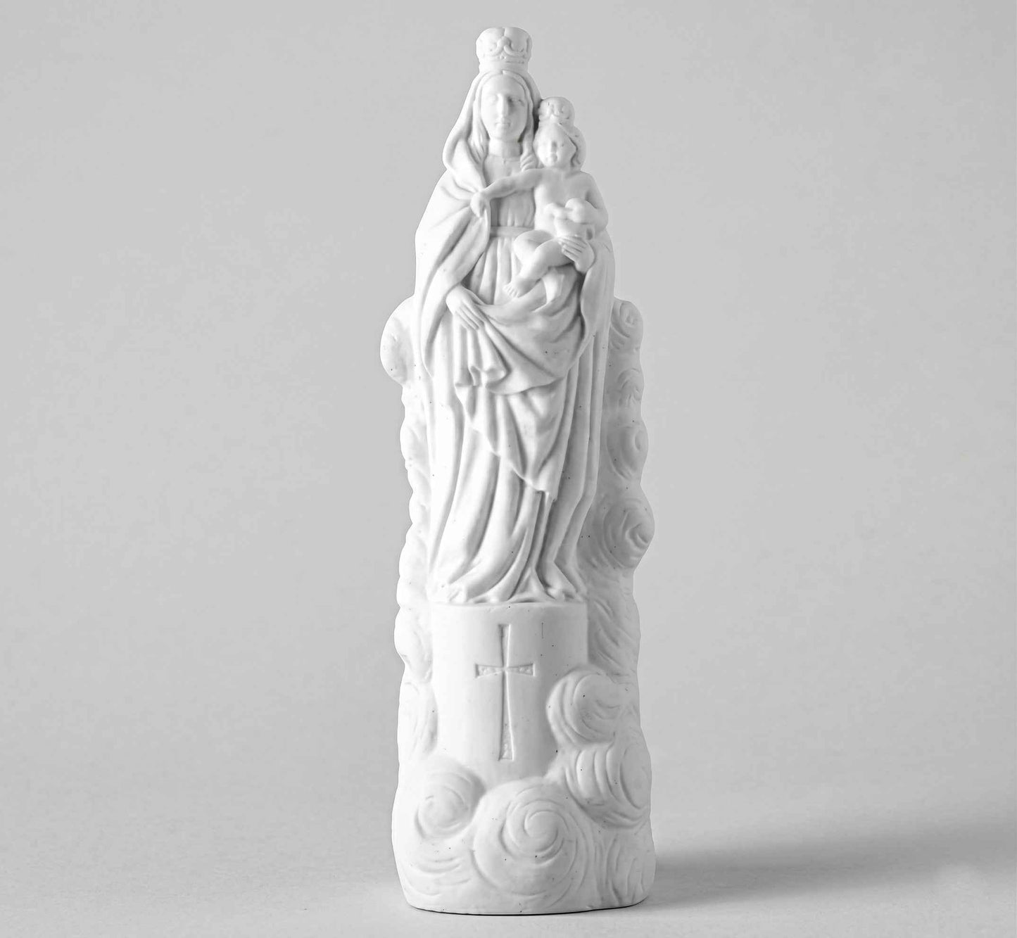 Virgen del Pilar Recta en Marmolina de 29 cm Lápidas