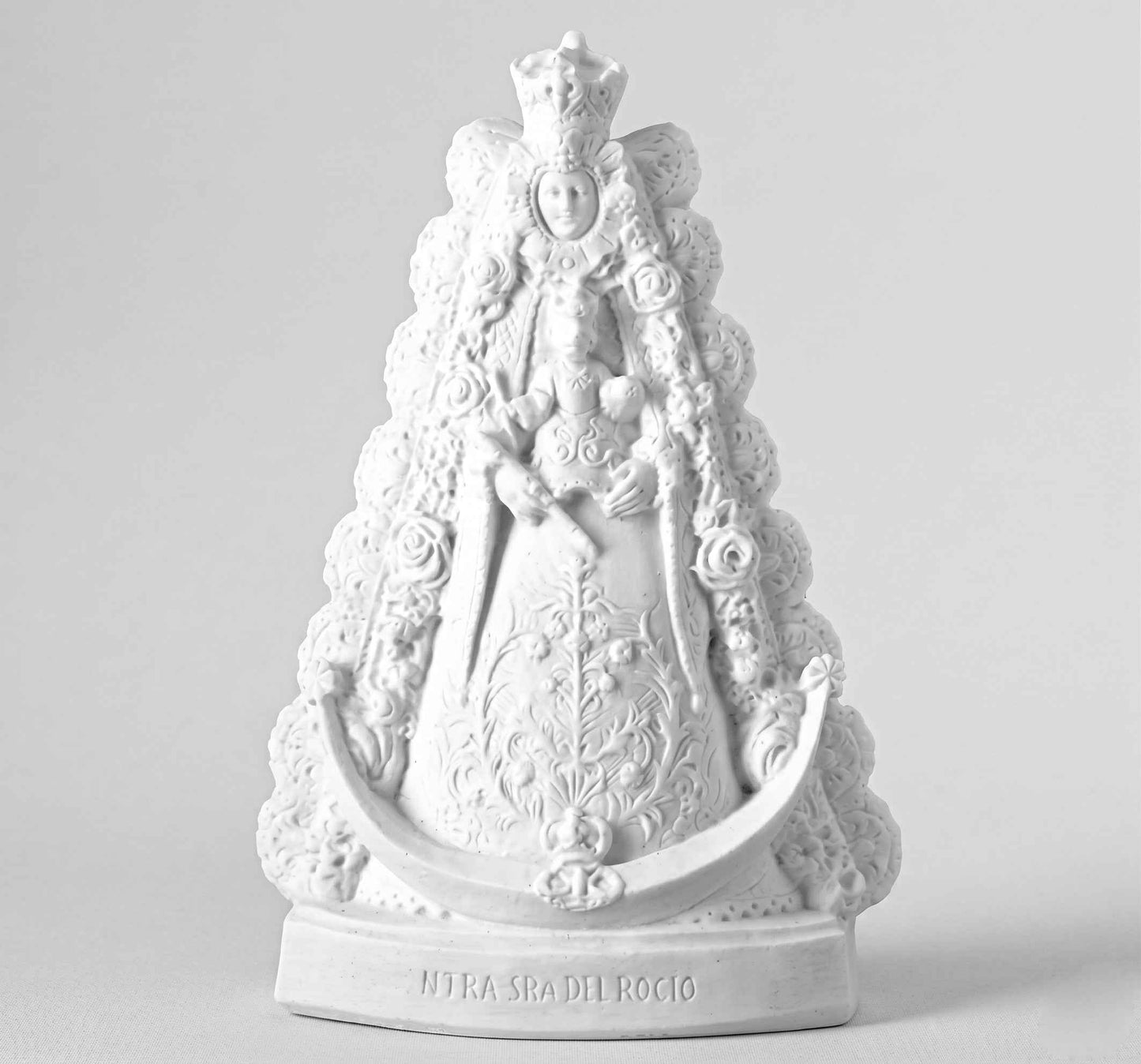 Virgen del Rocío en Marmolina de 34 cm Lápidas