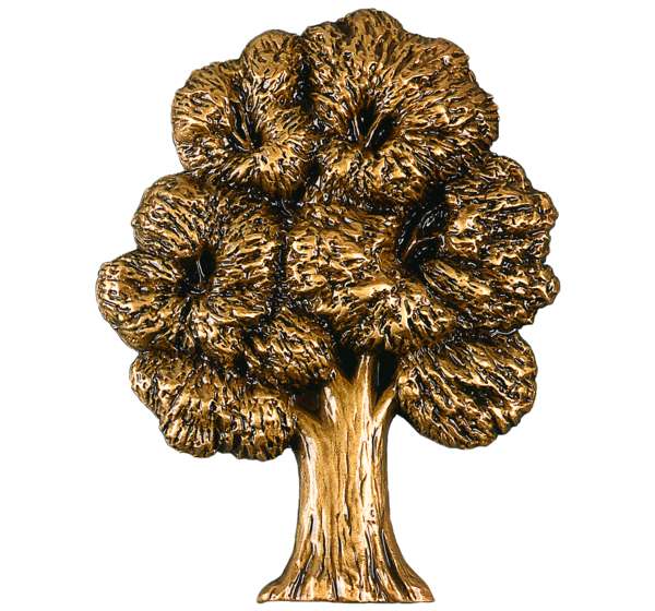 Encina en Bronce de 14 cm. para Decoración de Lápidas y Columbarios
