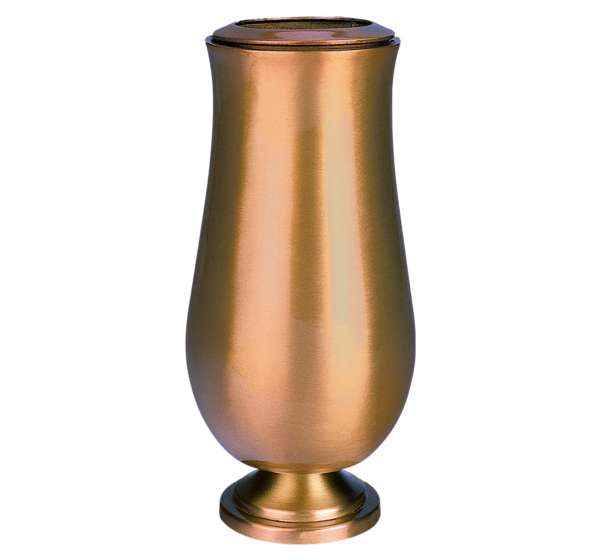 Jarrón Minimalista de Bronce 20 cm para Cementerio