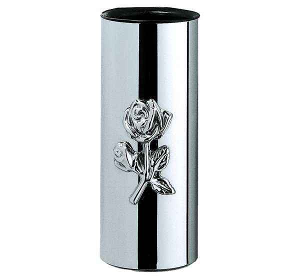 Jarrón Funerario Adhesivo con Rosa 12 cm Nichos y Columbarios