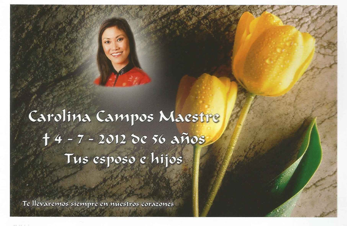 Lápida Cerámica con Composición Fotográfica TULIPANES