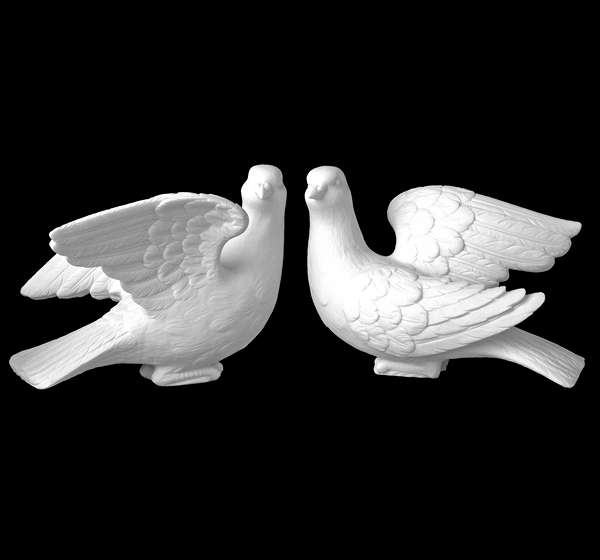Pareja de Palomas 12x8 cm.