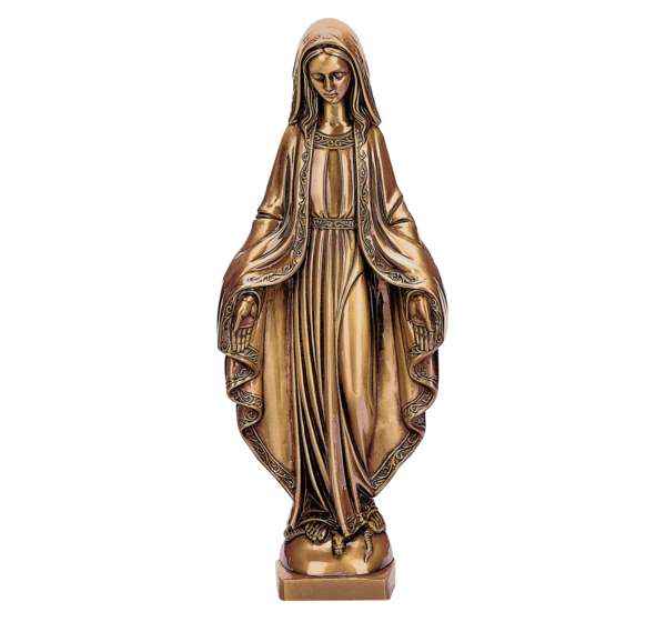 Aplique de Bronce de La Inmaculada 40 cm para Lápidas