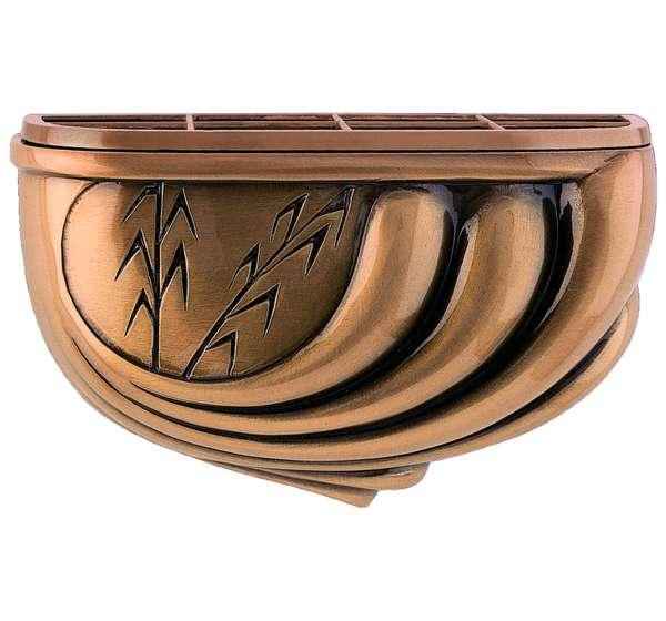 Jardinera Funeraria de Bronce Espigas de 24 cm Lápidas y Nichos