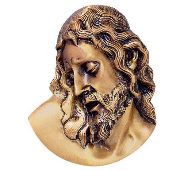 Cara de Cristo en Bronce Fundido 27 cm Lápidas