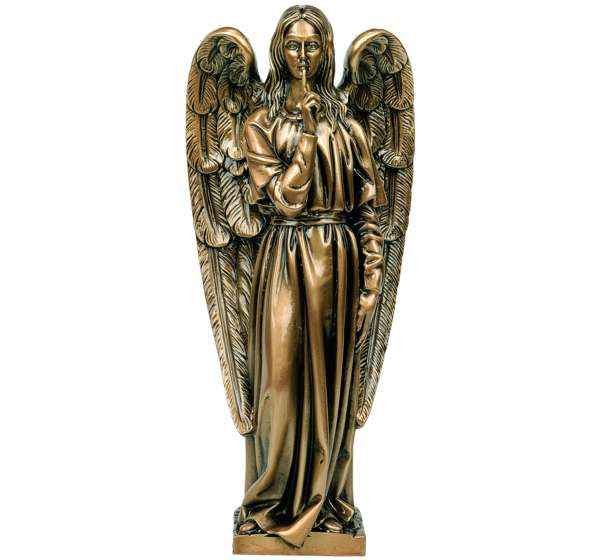 Imagen del Ángel del Silencio Bronce Fundido 35 cm Lápidas