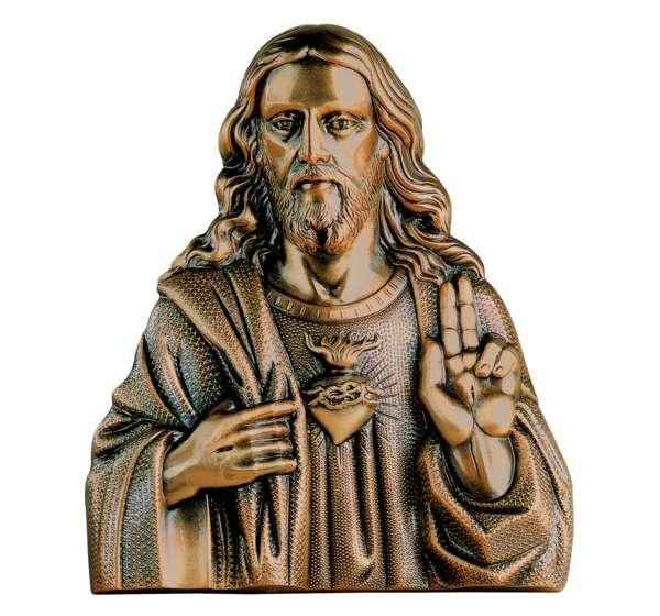 Busto del Sagrado Corazón de Jesús Bronce 31 cm Lápidas